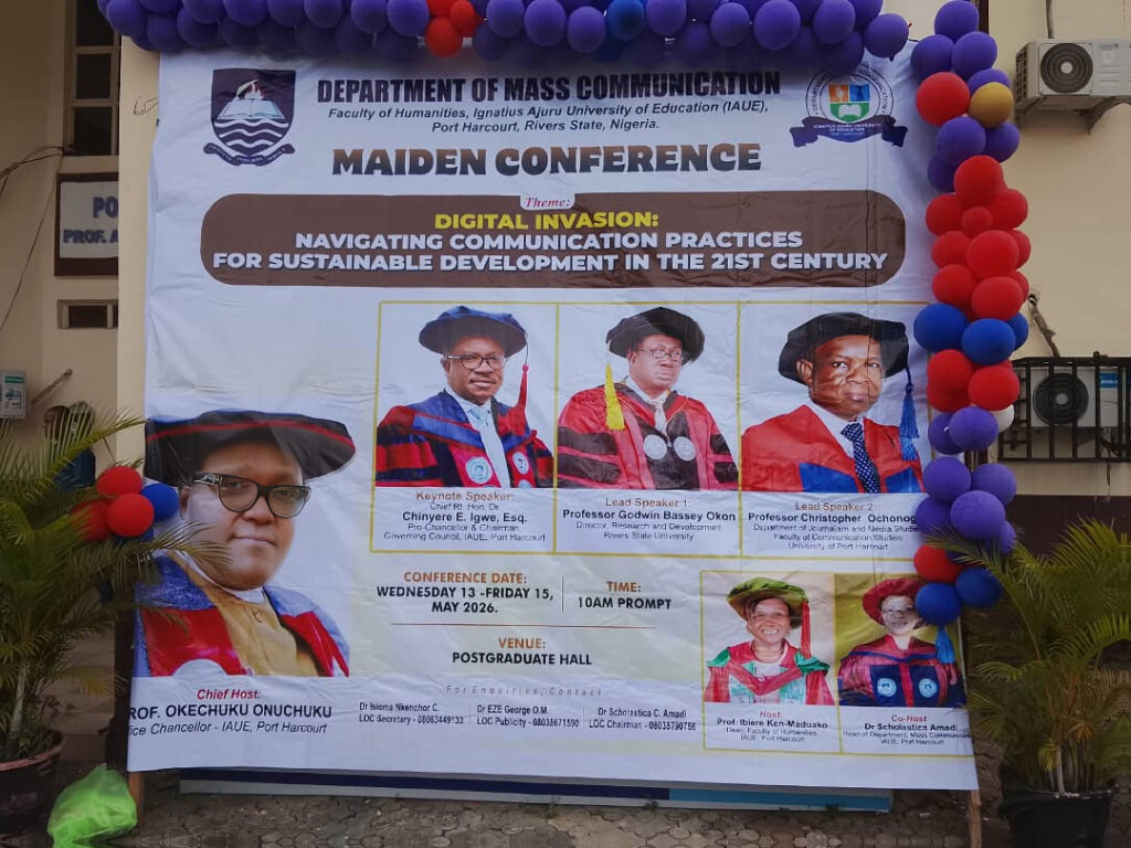 IAUE MASS COMMUNICATION DEPARTMENT HOLDS MAIDEN CONFERENCE ON DIGITAL COMMUNICATION